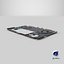 3D model HP EliteBook X G1a Internal Hardware Assembly Midframe