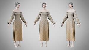 3D Dress 13 Grullo With Design model