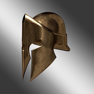 Spartan Helmet low poly