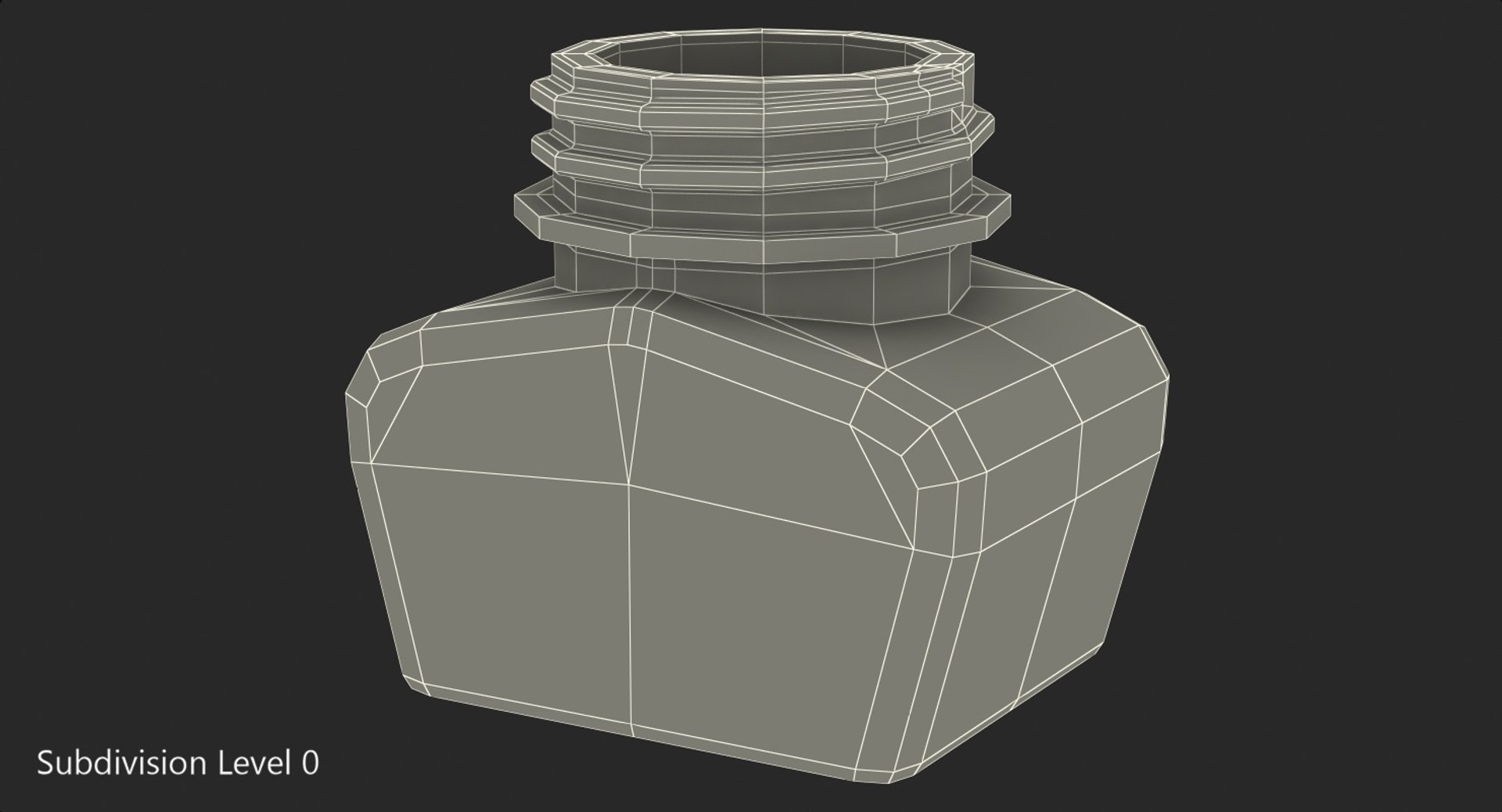3D quill inkwell ink model - TurboSquid 1428924