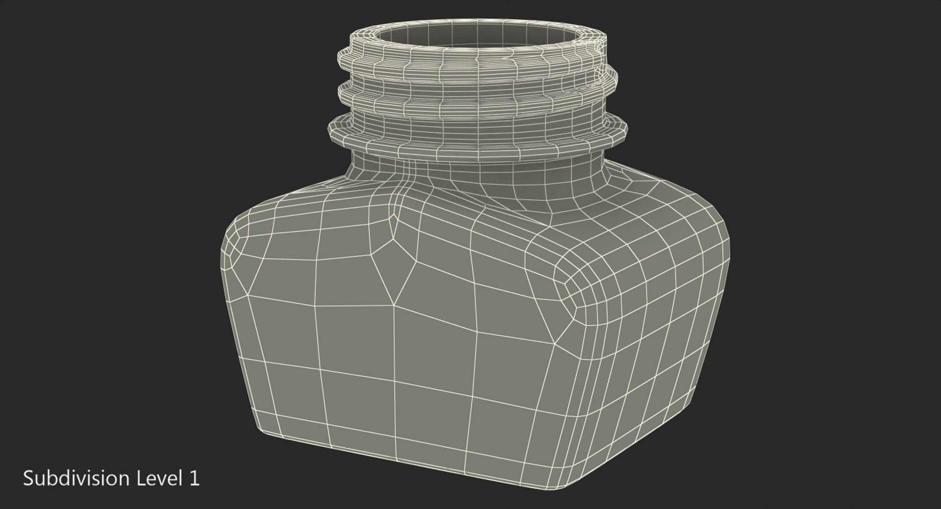 3D quill inkwell ink model - TurboSquid 1428924