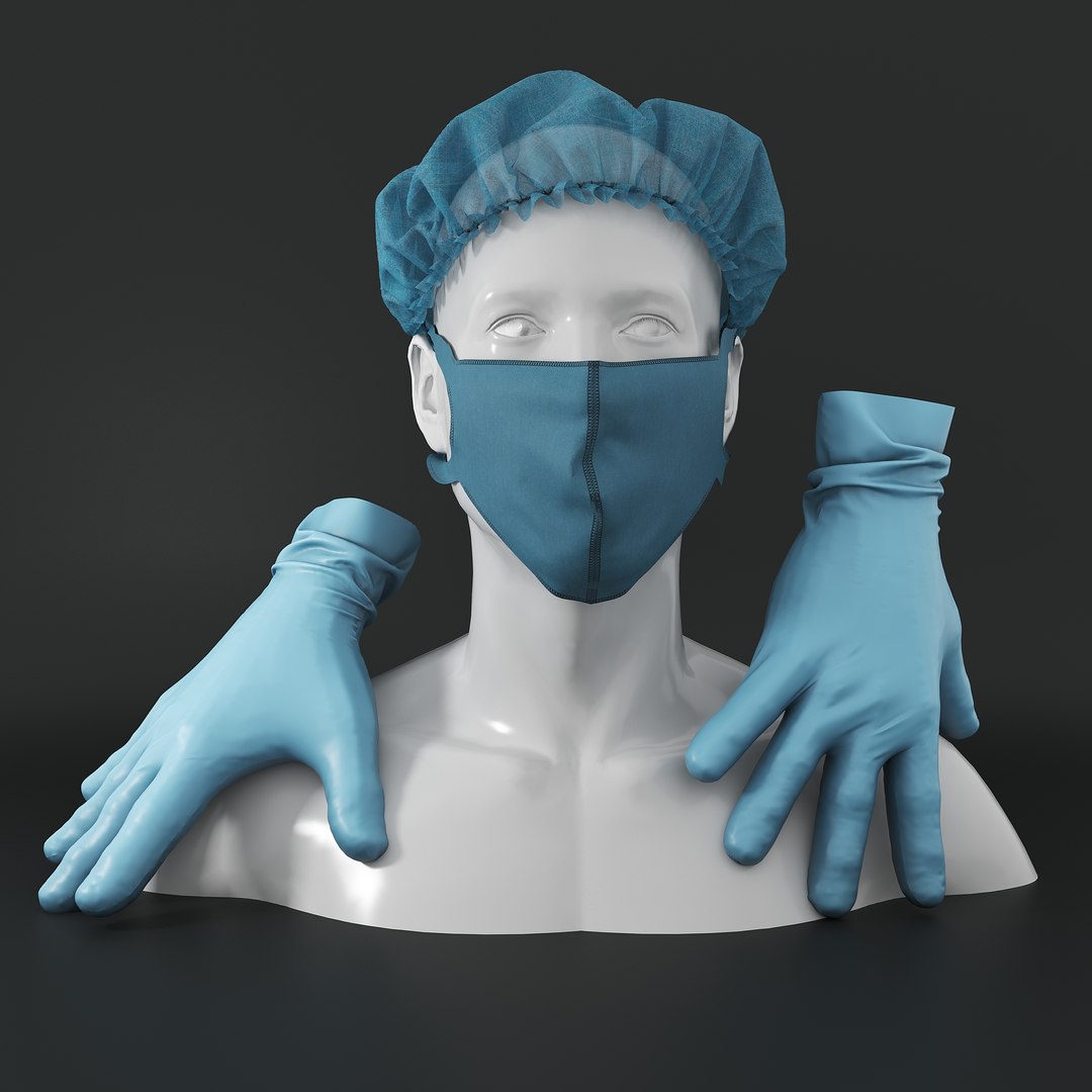 3D Medical clothing set model - TurboSquid 1954103