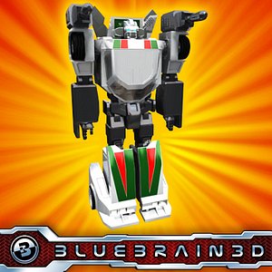 3dsmax transforming robot car
