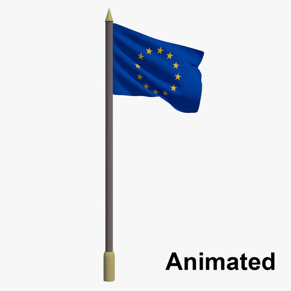 ヨーロッパの国旗 欧州連合EU アニメーション3Dモデル TurboSquid 1189709