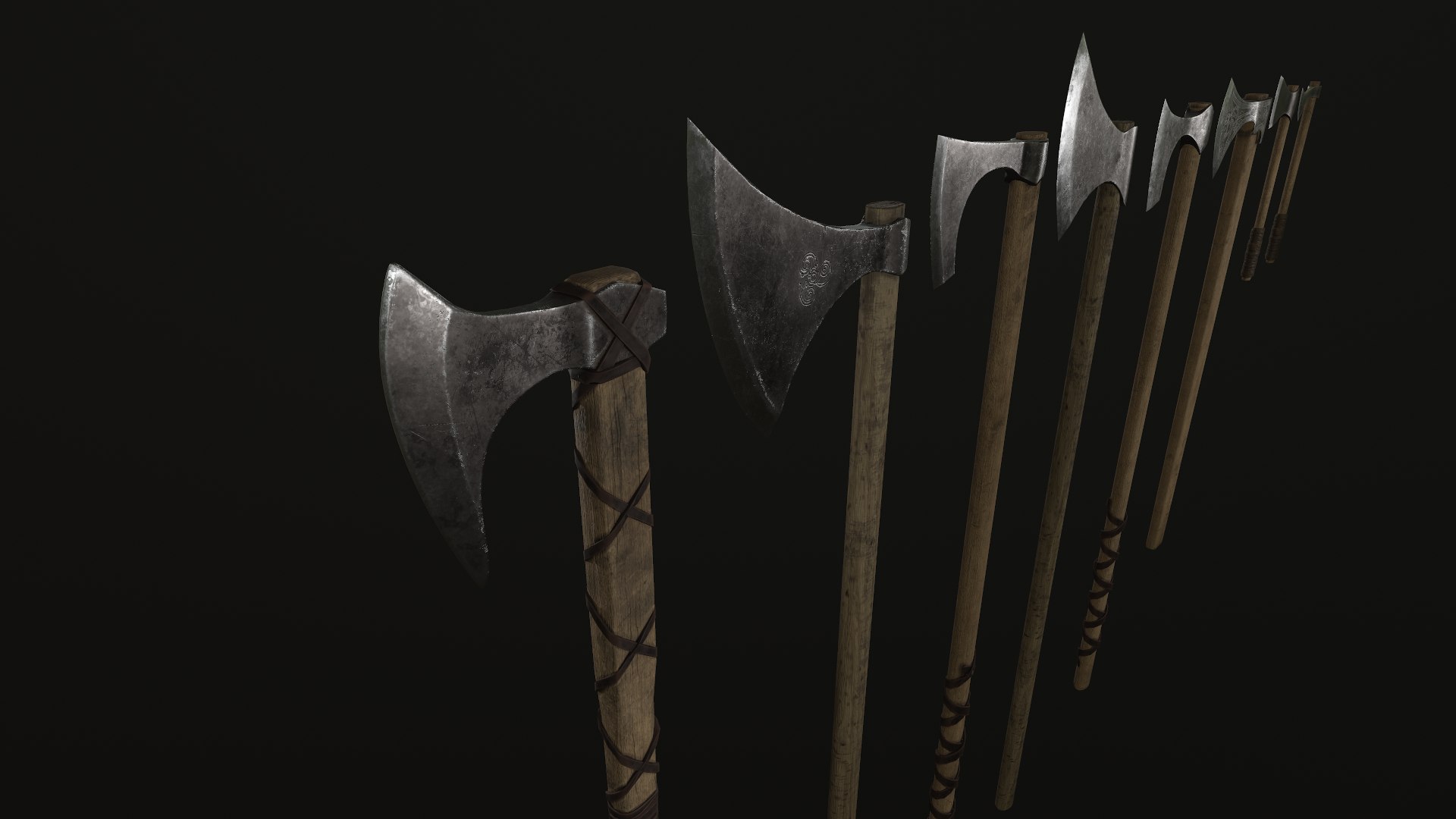 3D Model Viking Axes - TurboSquid 1450022