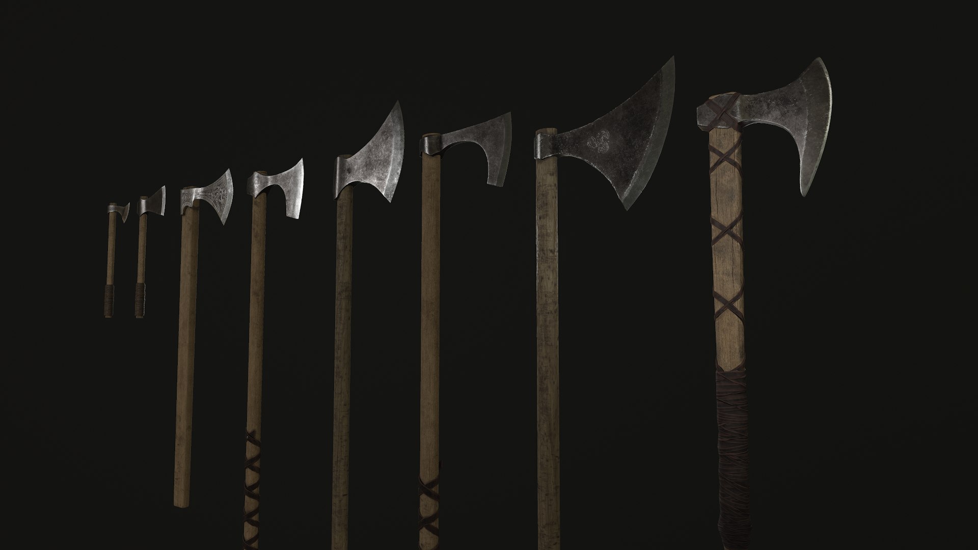 3D Model Viking Axes - TurboSquid 1450022