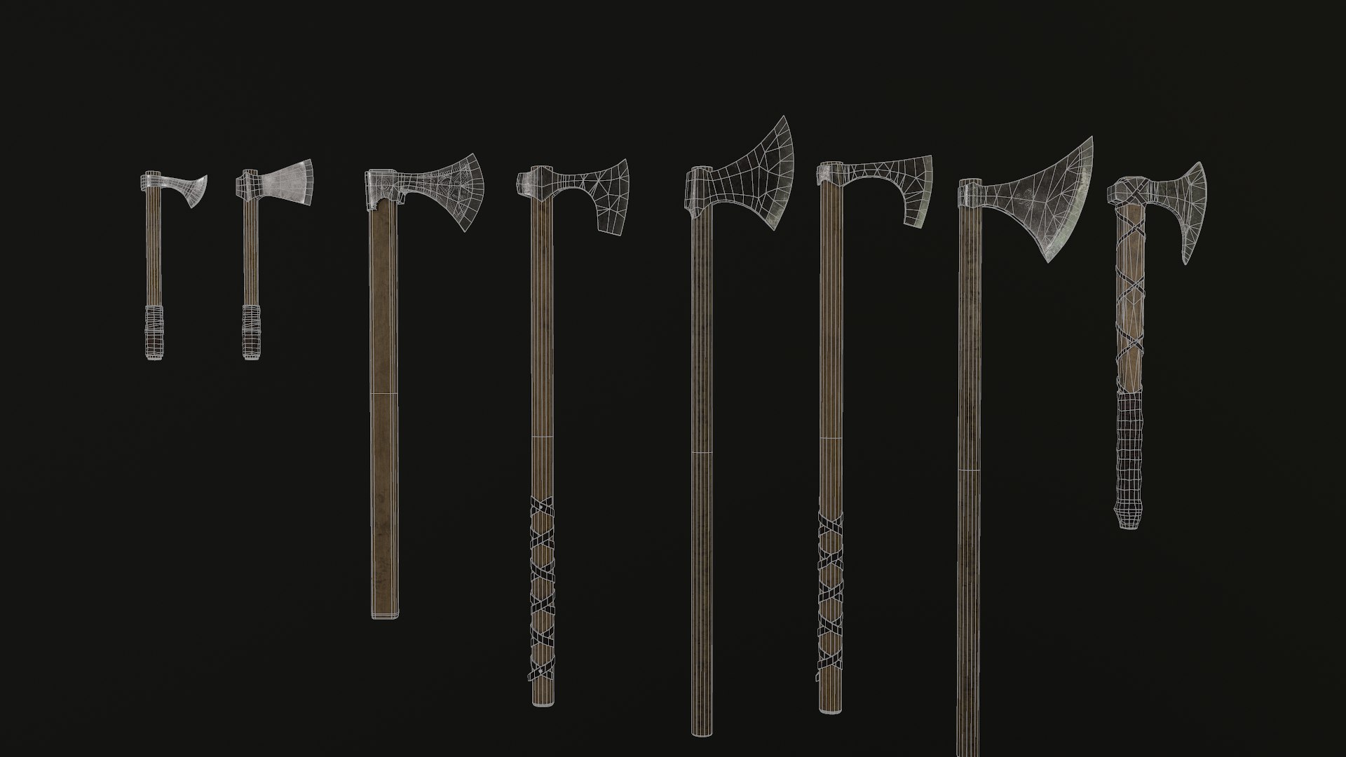 3D Model Viking Axes - TurboSquid 1450022