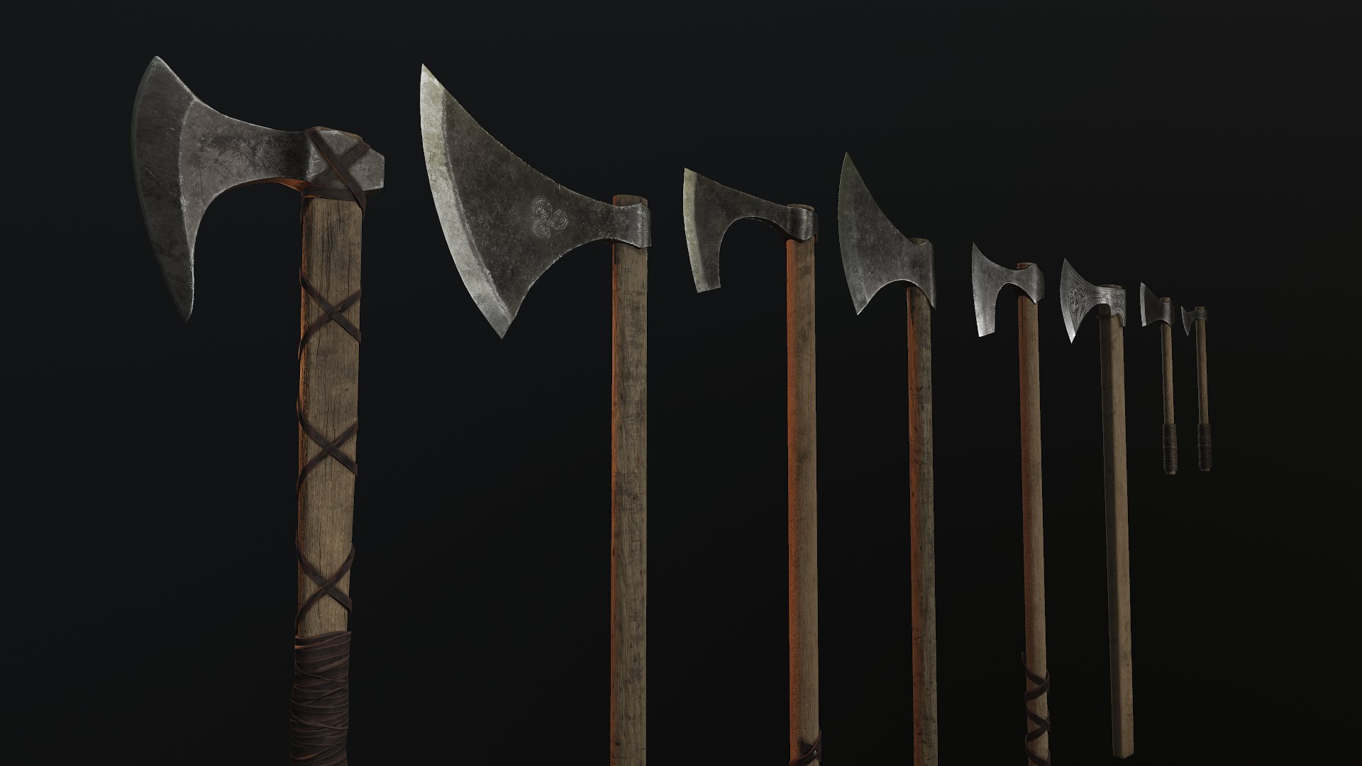 3D Model Viking Axes - TurboSquid 1450022