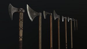 3D model viking axes