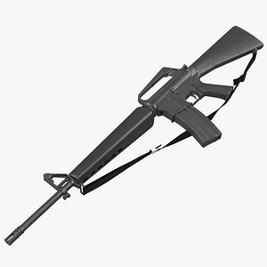Assault Rifle M16 3 3D Model
