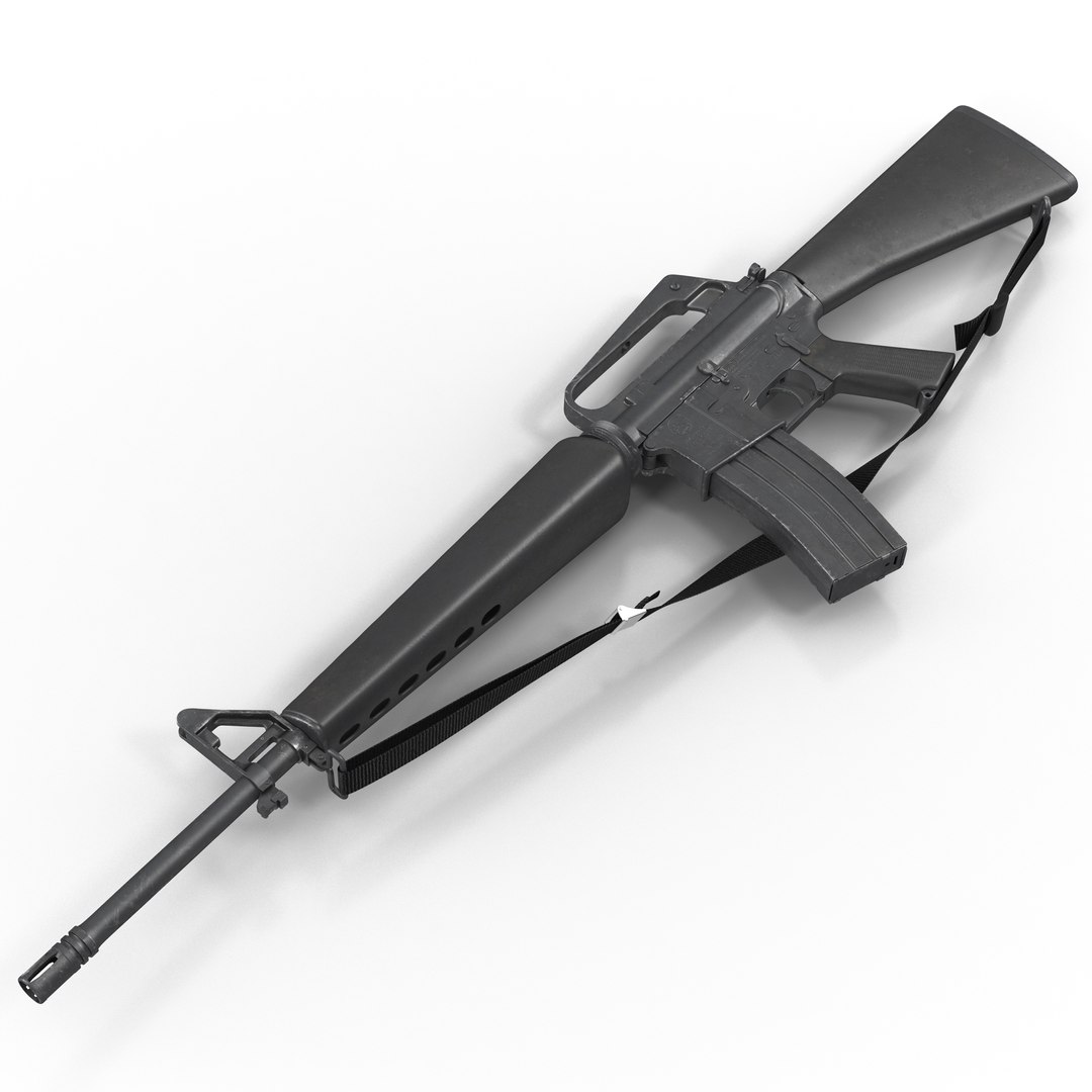 Assault Rifle M16 3 3D Model 3D model preview
