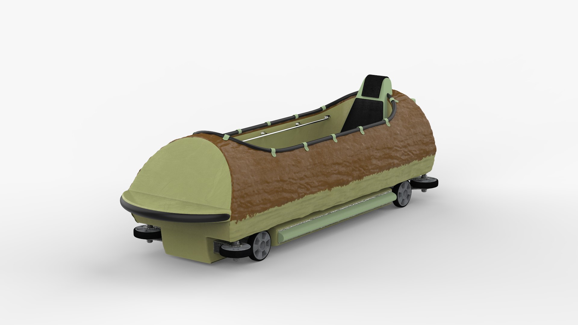 Log Flume Wagon Model - TurboSquid 2427887