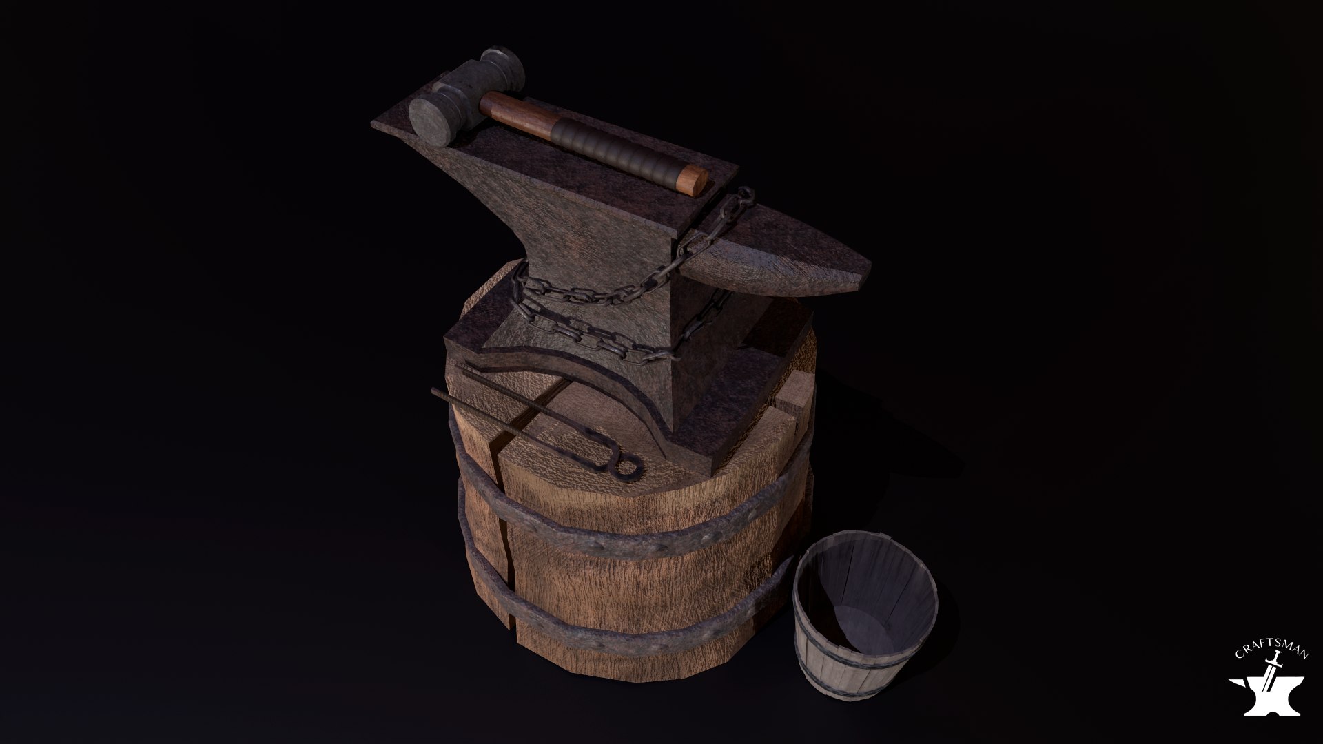 3D Model Anvil Forge Pack - TurboSquid 2040616