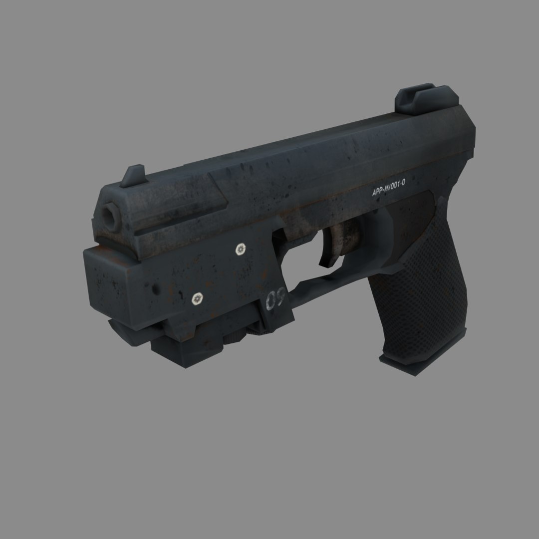 pistol obj