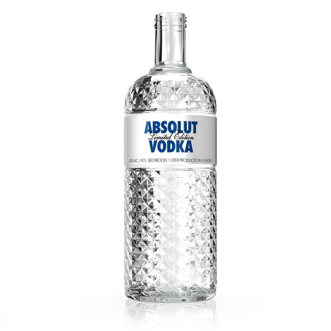 3d Model Absolut Vodka