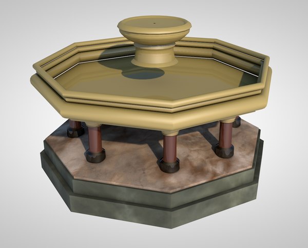 3D model water fountain