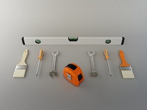 3d hardware tools model