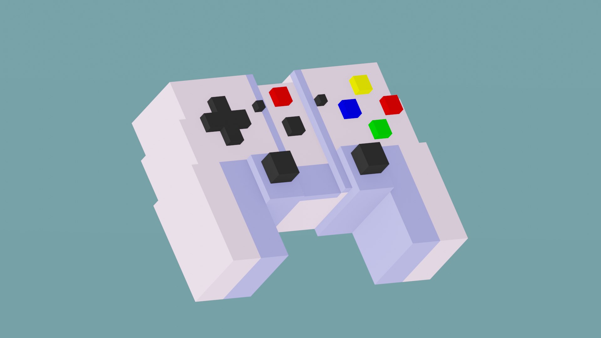 3D Toy Joystick Retro 8 Bit Pixel Art Model - TurboSquid 1818357