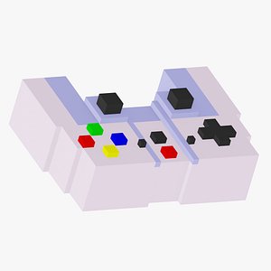 Game controller retro 8 bit pixel art