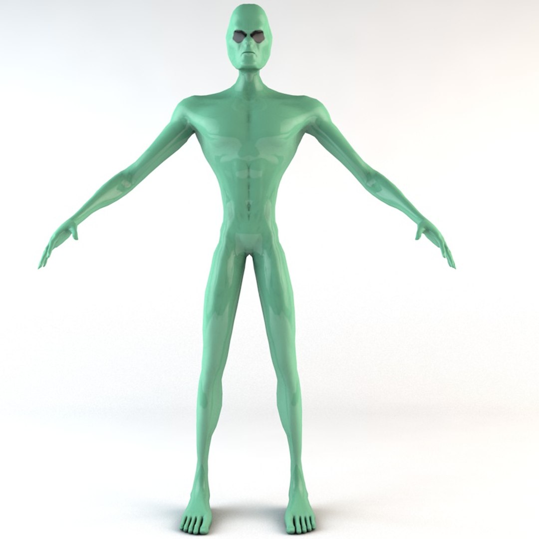 alien character 3d model