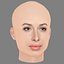 Giselle Itie Head - No Hair - Low poly head for game