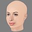 Giselle Itie Head - No Hair - Low poly head for game