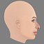 Giselle Itie Head - No Hair - Low poly head for game