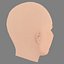 Giselle Itie Head - No Hair - Low poly head for game