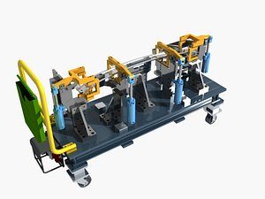 Industrial Equipment 43 - Welding Fixture For The Car Inner Plate 3D model