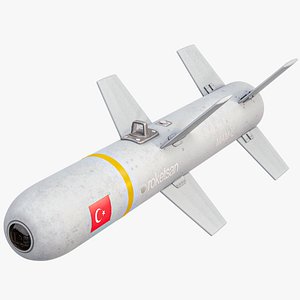 Roketsan MAM-L Smart Micro Munition White PBR 3D model