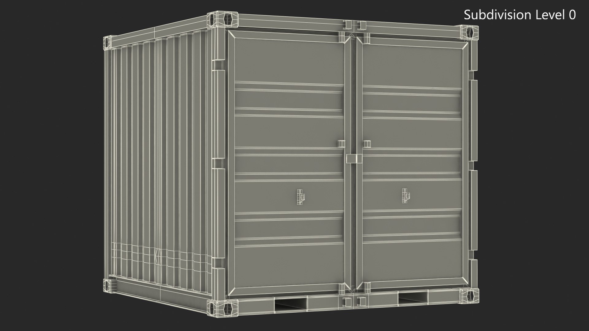 8 Ft Storage Container 3ds