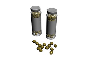 3D olive fruit model