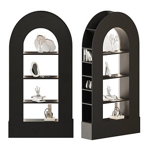 3D Noir Triumph Bookcase