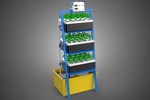 3D SMART HOME IOT NFT HYDROPONIC PLANT FARM CULTIVATION MONITORING