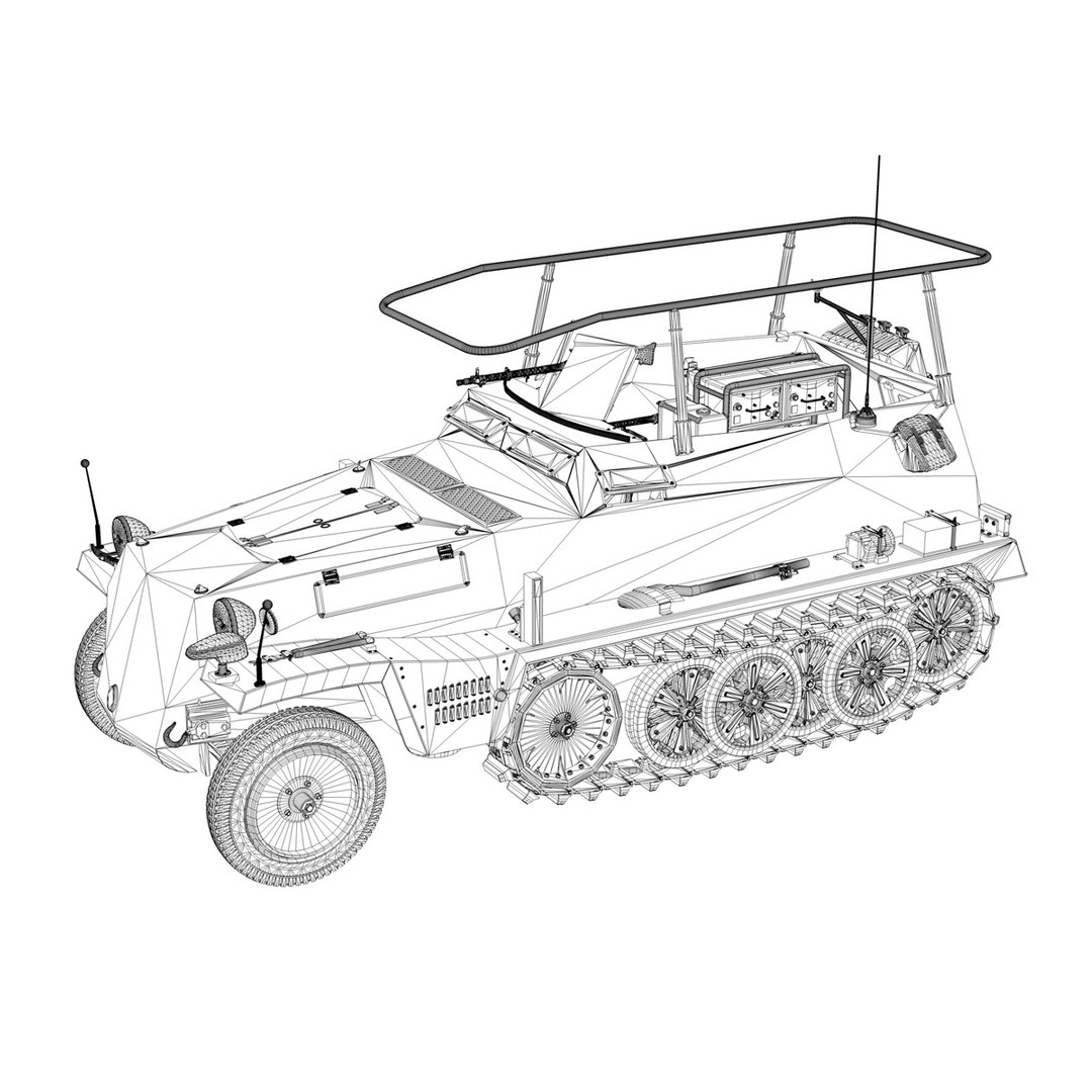 3d 3ds Sd Kfz 250 3
