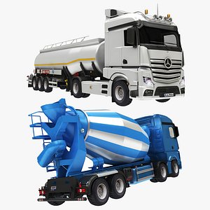 3D Cement Truck and Tanker