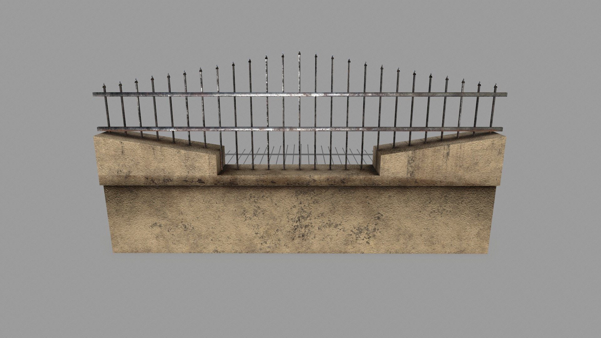 Gate Wall 3D Model - TurboSquid 1342251