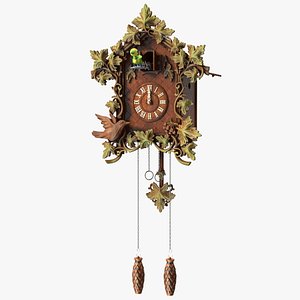 Colored Wooden Cuckoo Clock