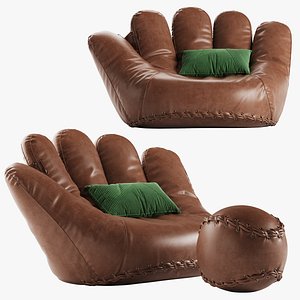 Poltronova Joe armchair 3D model