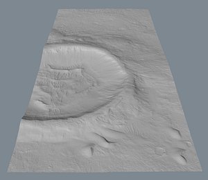 3d model real scan topography
