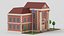 Low Poly Cartoon School Building