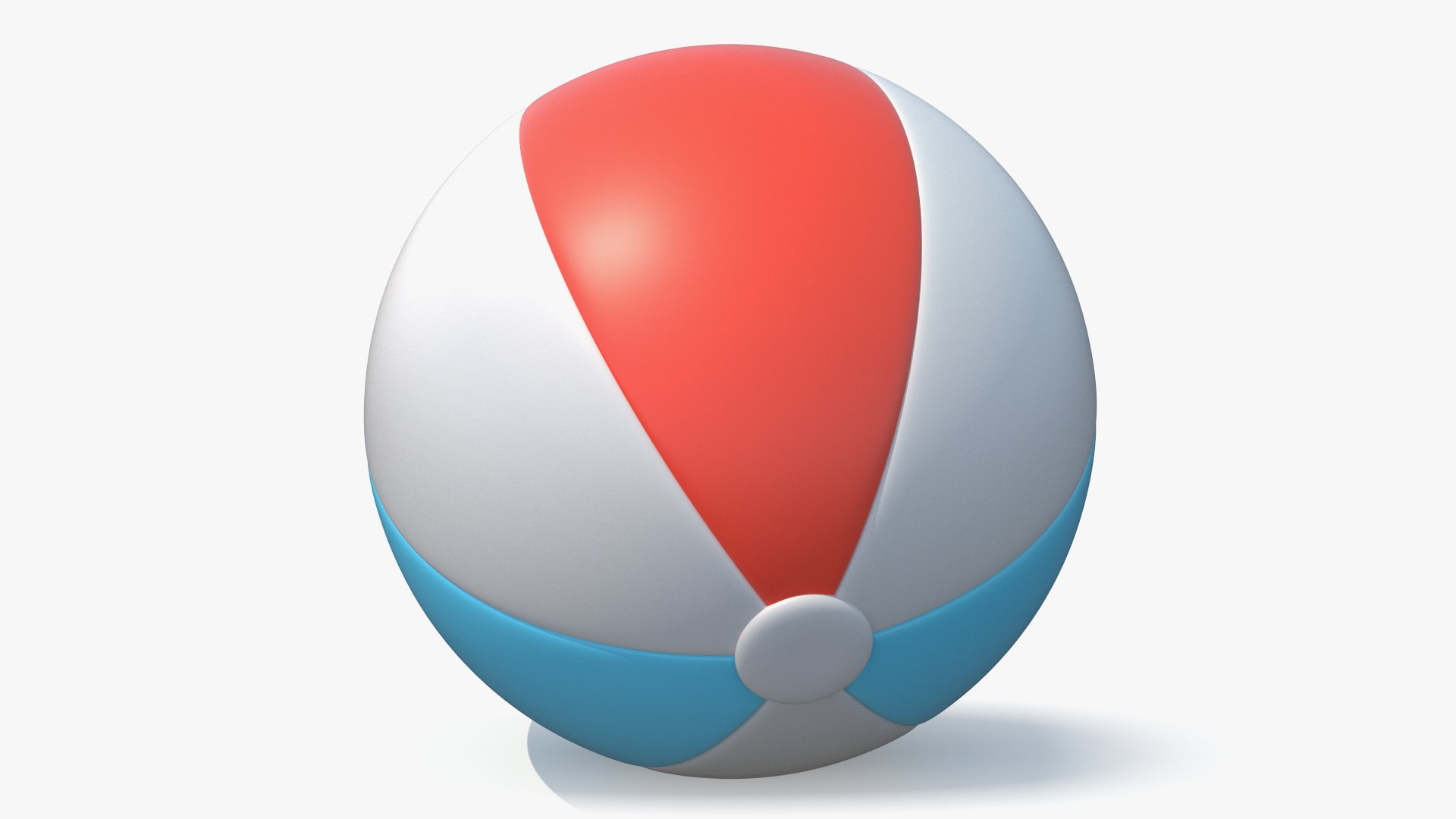 Stylized Beach Toy Ball 3D model preview