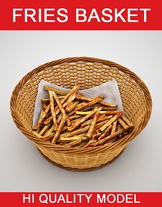 3d wicker basket