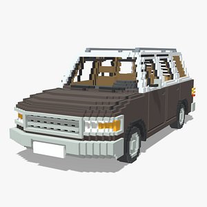 Voxel Wagon Car