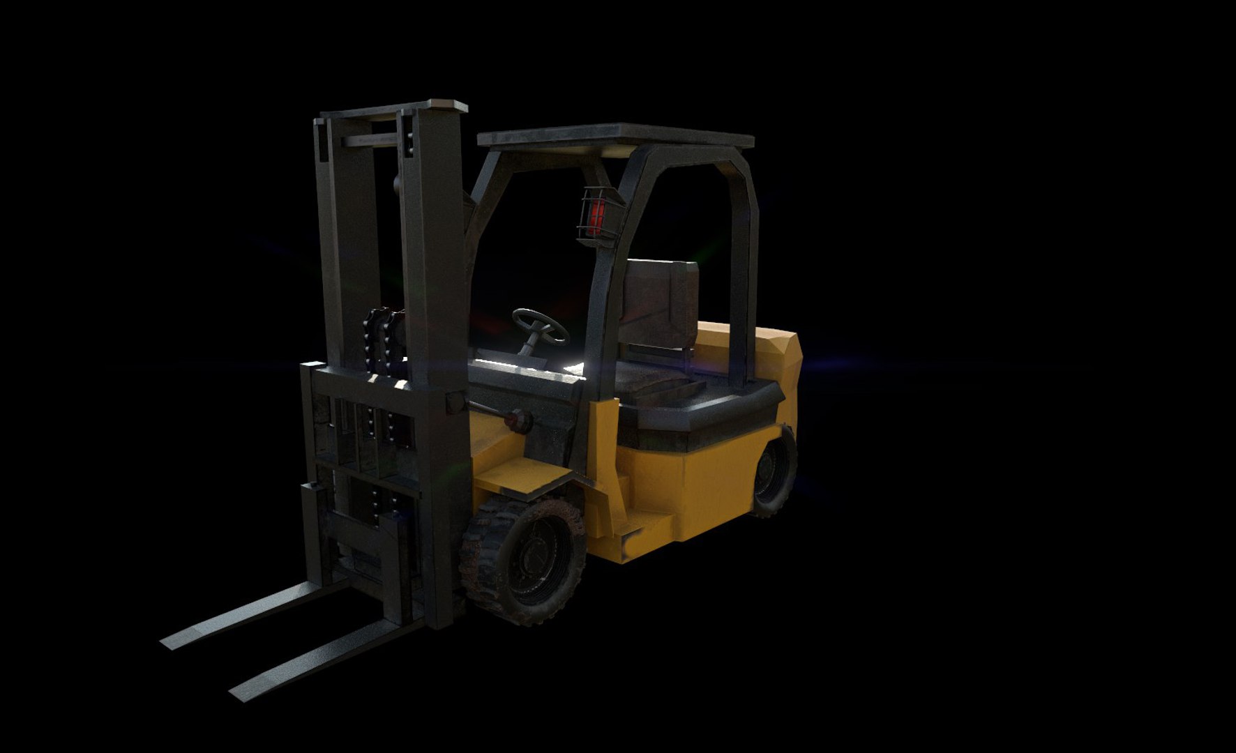 Vehicle Forklift 3D Model - TurboSquid 1548340
