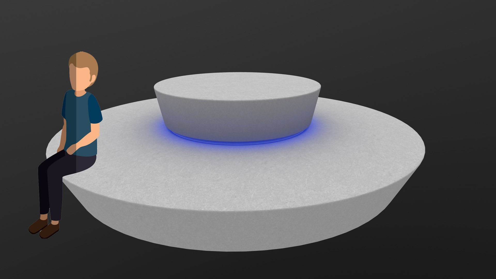 Modern Bench 3D Model AR VR PBR WebGL Model - TurboSquid 1998468