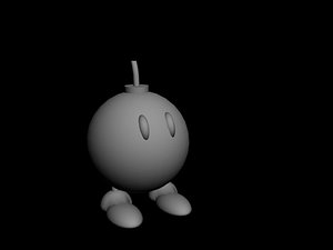 free obj model living bomb