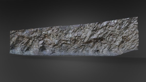 3D rock scanned model