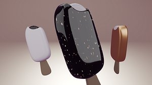 3D Popsicle Ice Cream Bar PBR Blender