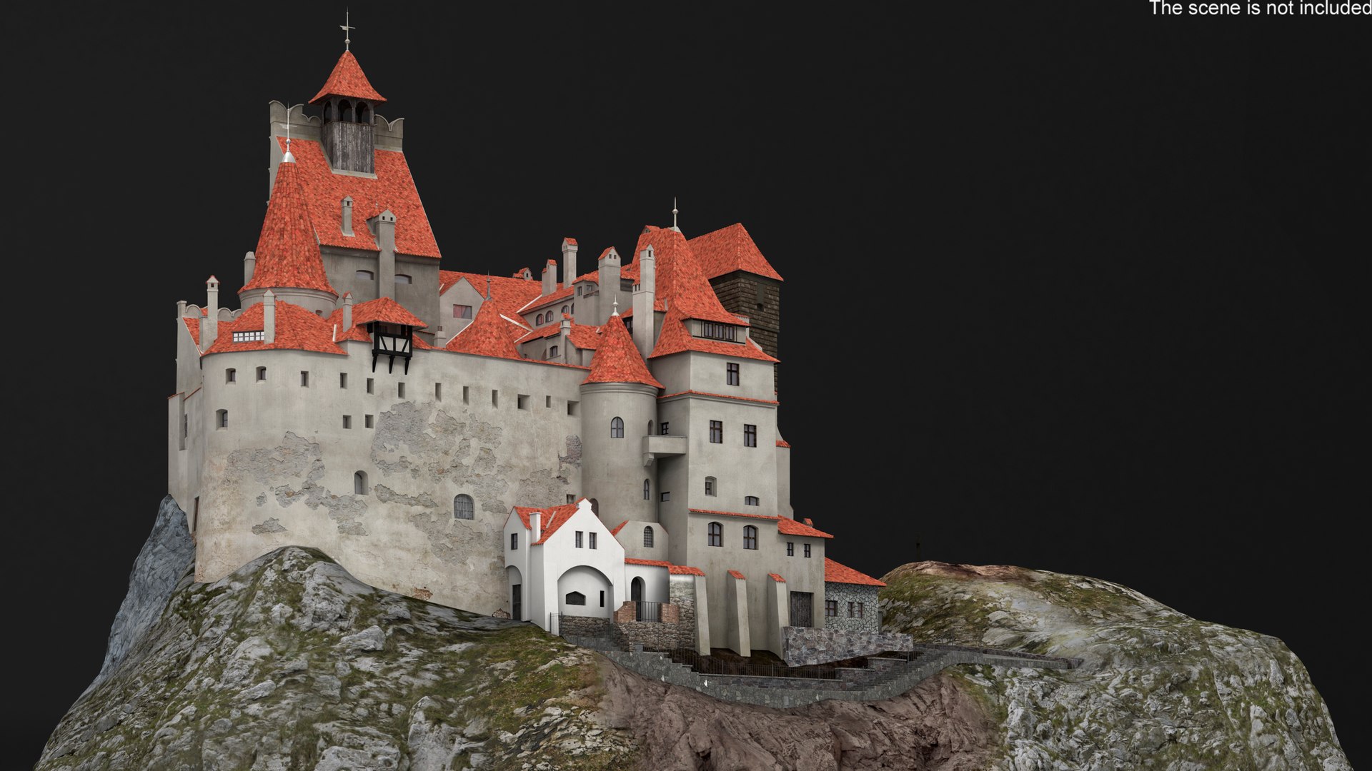 3D Bran Draculas Castle Model - TurboSquid 2169168